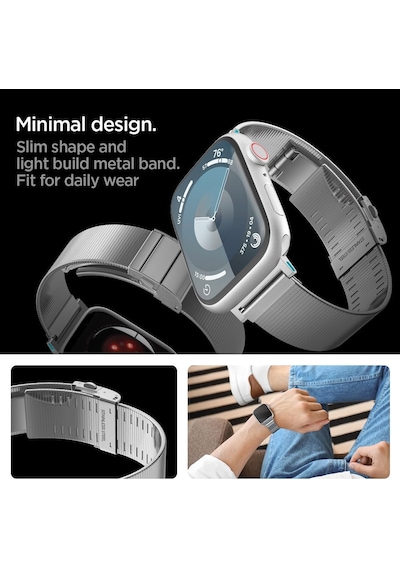 Apple Watch 42mm Seri 12/11/10 İle Uyumlu Kordon Kayış Band Sleek Link Silver - Amp07225 Çok Renkli Apple Watch 42mm Seri 12/11/10 İle Uyumlu Kordon Kayış Band Sleek Link Silver - Amp07225 Çok Renkli