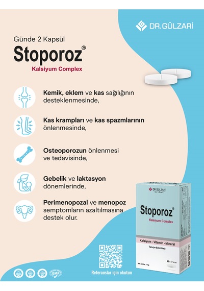 Dr. Gülzari Stoporoz Kalsiyum Kompleks 60 Tablet