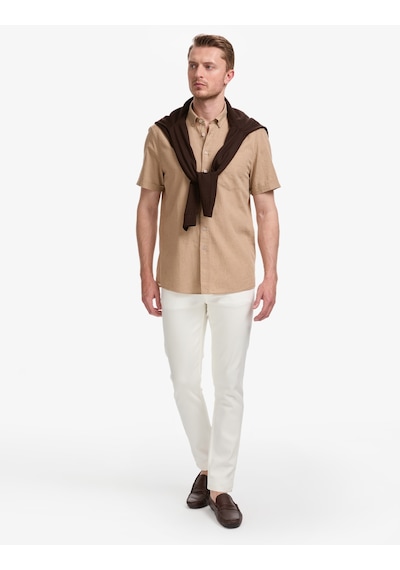 Pierre Cardin Erkek Vizon Gömlek Kısa Kollu 50325340-vr052