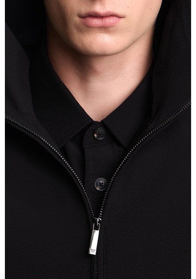 Emporio Armani Kaz Tüyü Dolgulu Kapüşonlu Ceket Erkek Ceket Em006752 Af28011 Uc001 Siyah