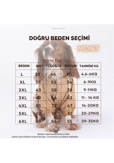 Adonis Vizon Mont Köpek Mont Köpek Kıyafeti Köpek Yağmurluğu 3xl Açık Gri