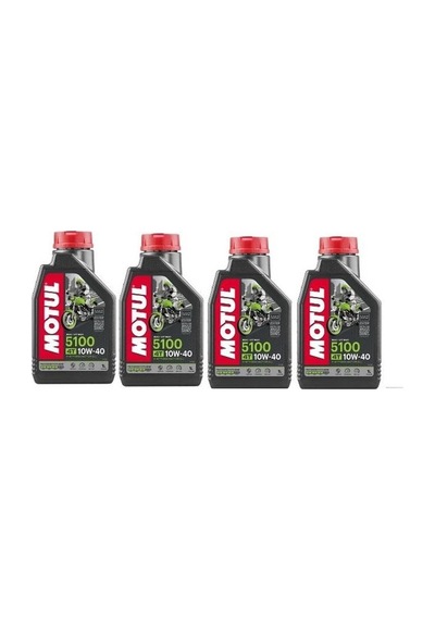 Motul 5100 10W-40 4T Motosiklet Yağı 4 x 1 L