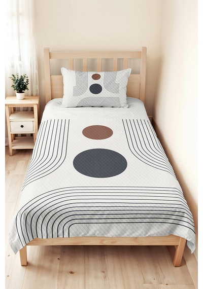 Geometrik Gri Modern Genç Odası Tek Kişilik Pike Takımı-ekru Vizon 160x220 Cm Kapitone Yatak Örtüsü Kremamsı Tül Gölgeliği Geometrik Gri Modern Genç Odası Tek Kişilik Pike Takımı-ekru Vizon 160x220 Cm Kapitone Yatak Örtüsü Kremamsı Tül Gölgeliği