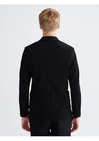 Lcw Vision Siyah Dar Kalıp Erkek Blazer Ceket