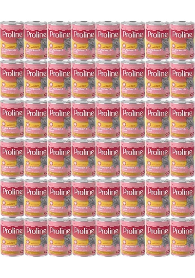 Pro Line Tavuklu ve Ciğerli Yetişkin Kedi Konservesi 48 x 395 G