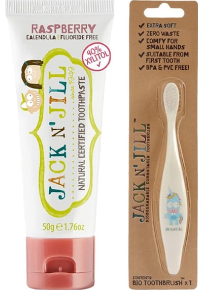 Jack N Jill Unicorn Diş Fırçası + Ahududu Aromalı Diş Macunu 50 gr