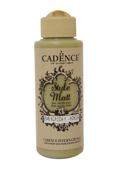 Style Matt Akrilik Boya 120ml 9048 Mimoza Yeşili 9048 Mimoza Yeşili