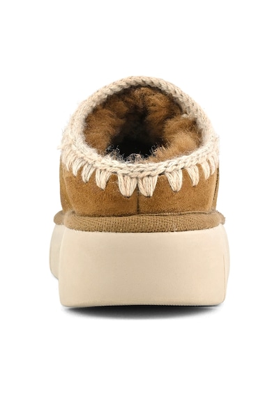Terlik/ Panduf Ev Kadın Mu.fw531001a Cog Mou Bounce Clog Metal Logo Cognac Cognac Camel