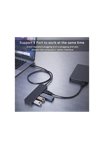 Yüksek Hızlı 4 Portlu Usb 3.0 Hub - Masaüstü, Dizüstü Bilgisayar, Xbox, Flash Sürücüler, Sabit Diskler, Konsollar, Yazıcılar, Pc&amp Amp 39 Ler