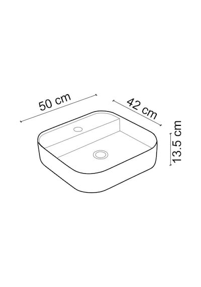 Ey-4720ms Mat Siyah Tezgah Üstü Lavabo