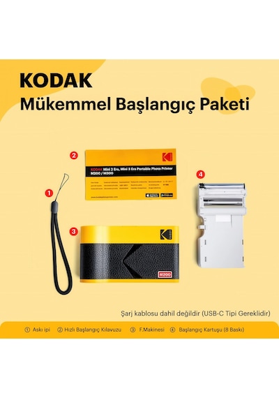 Kodak Mini 2 Era - Sarı Filmli Fotoğraf Makinesi