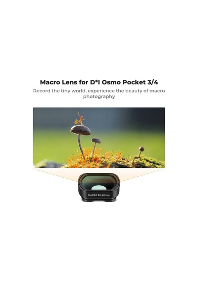 Djı Osmo Pocket 3, 10x Makro Lens +1.2x Anamorfik Lens+112 Geniş Açılı Lens +nd8 + Nd32+ Nd128 İçin 6'lı Paket Filtre, Optik Cam Manyetik Alaşım Çerçeve Diğer