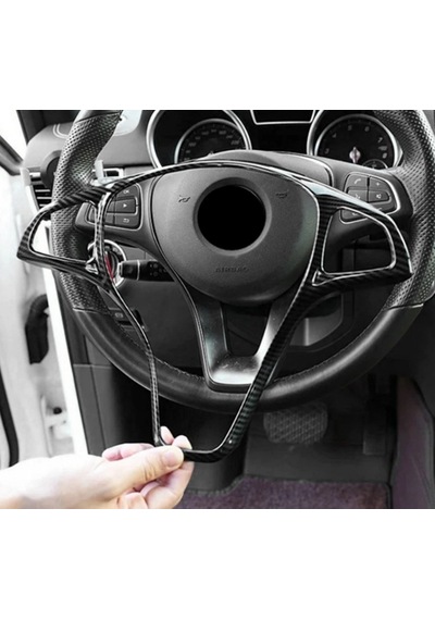 Dk Tuning Mercedes Benz Direksiyon Gerçek Karbon Fiber 3m Trim Ka