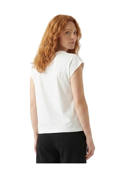 Sportive Aven Kadın Beyaz Günlük Stil T-shirt 26yk0028-kbyz