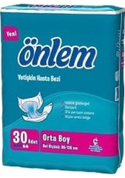 Önlem Bağlamalı Yetişkin Hasta Bezi Orta Boy M 30'Lu
