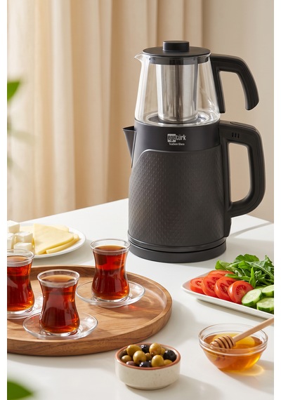 Egetürk ECM-120 Coverlı 1.7 LT Cam Demlik Elektrikli Çay Makinesi