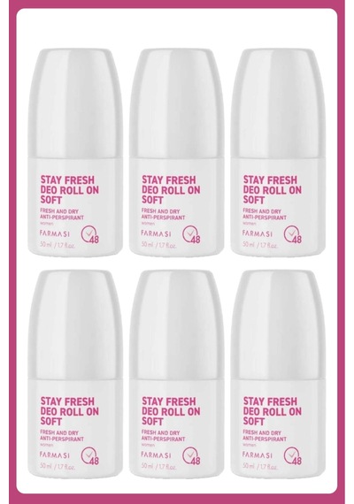 Stay Fresh Deo Roll On Soft 50 Ml Kadın 6 Adet