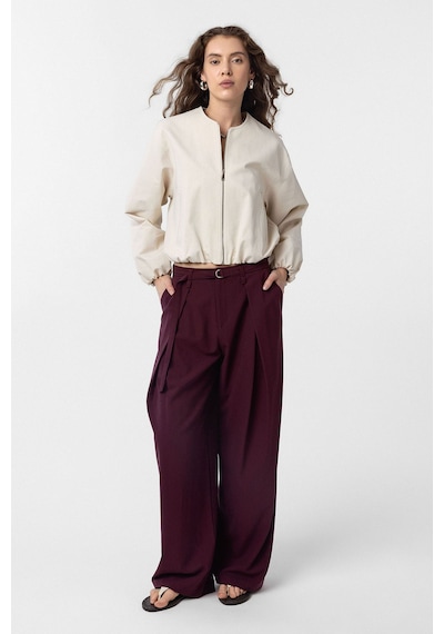 Antioch Crop Kadın Bomber Mont Taş