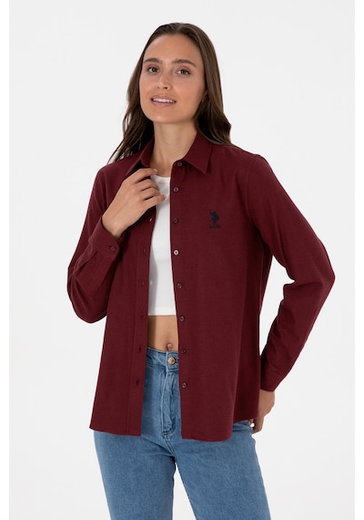 U.s. Polo Assn. Kadın Plum Gömlek Basic 50316518-vr177 New Plum