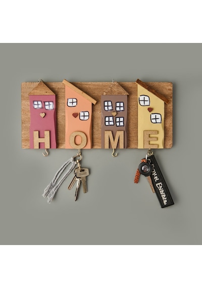 Deco Home Duvar Askısı - Renkli - 35x15 Cm