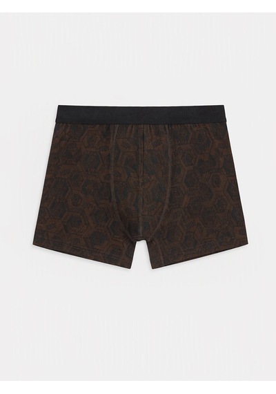 LC Waikiki Lc Waıkıkı Kahverengi Regular Fit Erkek Boxer 3'lü