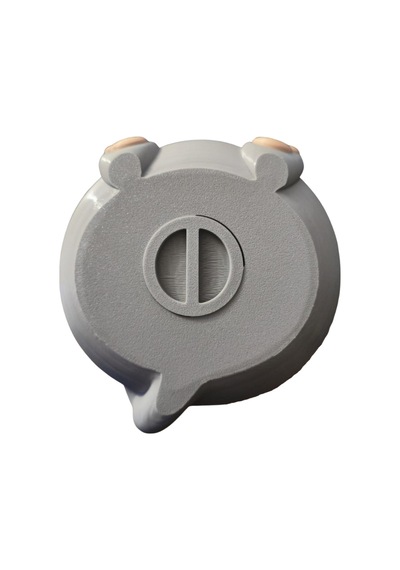 3dprototürk Gri Kedi Kumbara 16 Cm