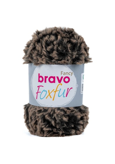 Bravo Foxfur Kürk İp - Koyu Kahve