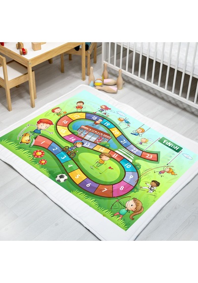 Carpdress Sayı Desenli Kaydırmaz Oyun Halısı 100 X 150 Cm
