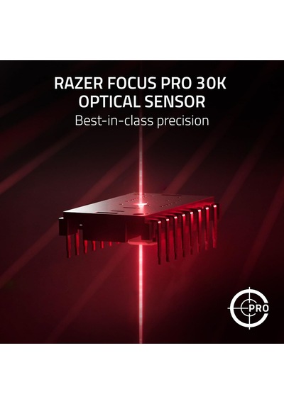 Viper V3 Hyperspeed - Kablosuz Esports Fare Focus Pro 30k Optik Sensör, 280 Saate Kadar Pil, 2. Nesil Mekanik Fare Anahtarları, 4000 Hz Kablosuz Örnekleme Hızı Siyah