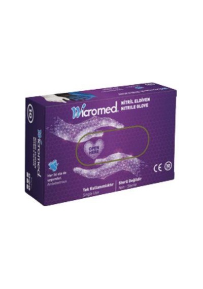 WICROMED NITRIL ELD.MAVI 10 LU SMALL