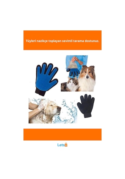 Kedi Köpek Tüy Toplama Eldiveni Pratik Ve Kullanışlı