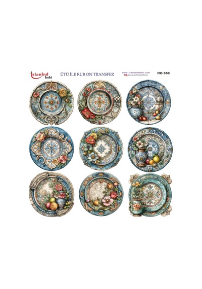 Ütü İle Rub On Transfer Kağıdı 30x30cm Rb-858