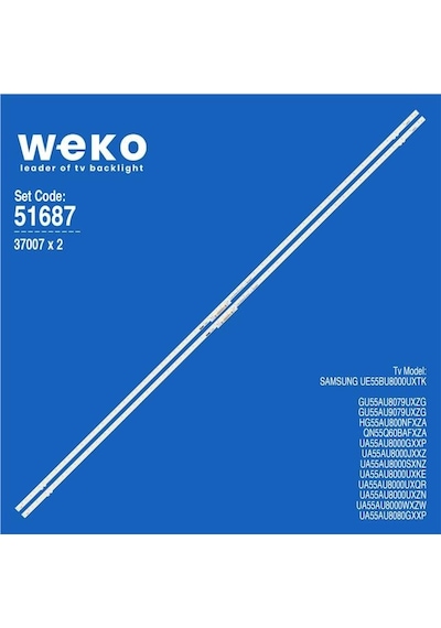 Samsung Uyumlu Un55tu8500 55'' 2 Adet Tv Led Bar Seri 2 Tvnizi Açıp İçindeki Led Barla Birebir Aynısı Olduğunu Görmeden Almayınız. Sonrasında İade Almamaktayız.