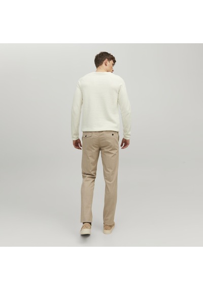 Jack & Jones Bisiklet Yaka Kazak-Hill 12157321 Cloud Dancer Ekru