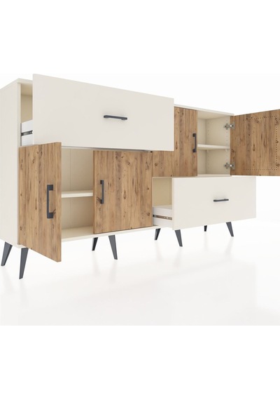 Arges Konsol 3 Raflı 2 Çekmeceli 4 Kapaklı 176x30x99 Aytaşı-çam/aytaşı Atlas Çam/aytası - Aytası Arges Konsol 3 Raflı 2 Çekmeceli 4 Kapaklı 176x30x99 Aytaşı-çam/aytaşı Atlas Çam/aytası - Aytası
