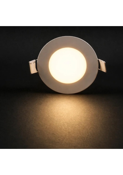 Cata Ct-5147b 12 Watt 6400k Beyaz - Slim Sıva Altı Led Panel Armatür - İnce Kasa Yuvarlak Tavan Spot Lambası, Trafolu - 2 Adet Diğer