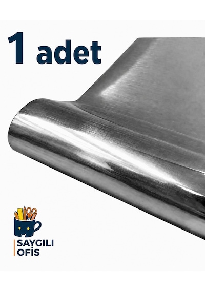 Saygılıofis Aynalı Metalik Fon Kartonu 50x70cm Gri