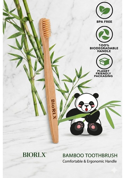 Bambu Diş Fırçası Medium Çevre Dostu Bpa Free - Bamboo Toothbrush