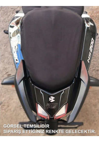 Bajaj Pulsar NS 200 Kuyruk Pad Set Midnight Serisi Siyah-Neon Sarı