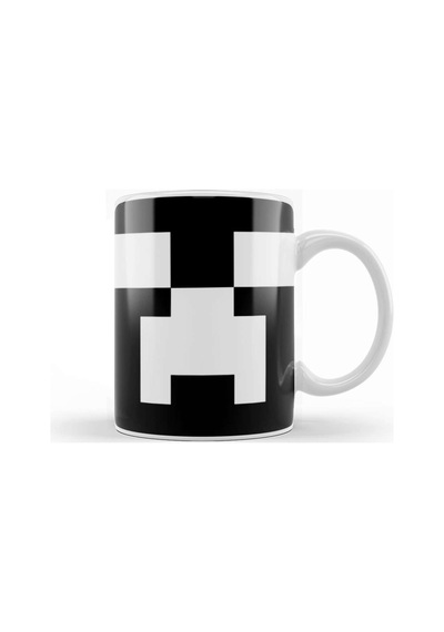 Creeper White Face Minecraft Kupa Bardak Porselen Karışık