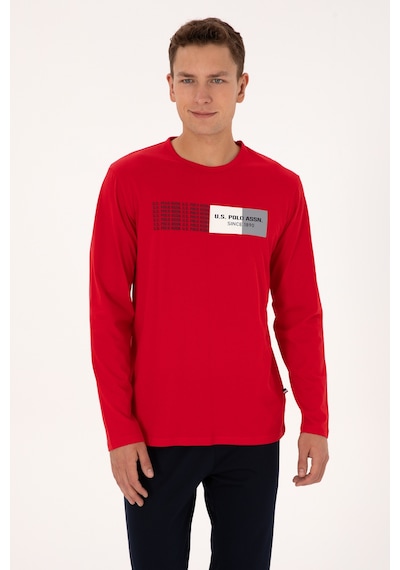 U.s. Polo Assn. Erkek Kırmızı Pijama Takım 50318597-vr030 Kırmızı