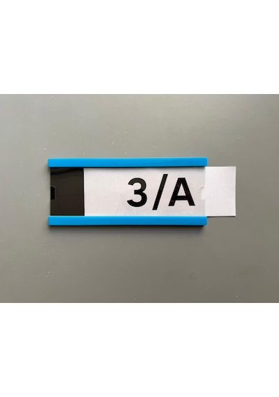 Okul Sınıf Kapı Numarası Ve İsimliği 21 X 9 Cm - Açık Mavi Kolay Değiştirilebilir