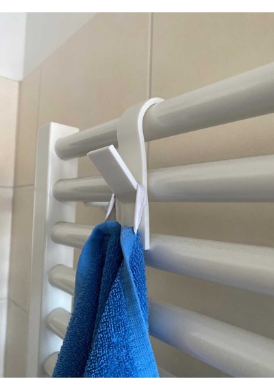 Banyo Havlupan Askısı 3d Baskı Dayanıklı Radyatör Havlu Askısı 4 Adet Plastik Beyaz Tr Diğer