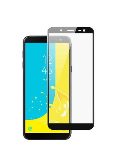 CaseWorld Samsung Uyumlu Galaxy J6 Tam Kaplayan Temperli Ekran Koruyucu Cam
