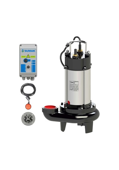 Sumak Sbrt19/2-p 1.8 Hp Trifaze Parçalayıcı Bıçaklı Foseptik Dalgıç Pompa