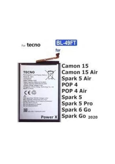 Axya Tecno Spark 5 Pil Batarya BL-49 FT