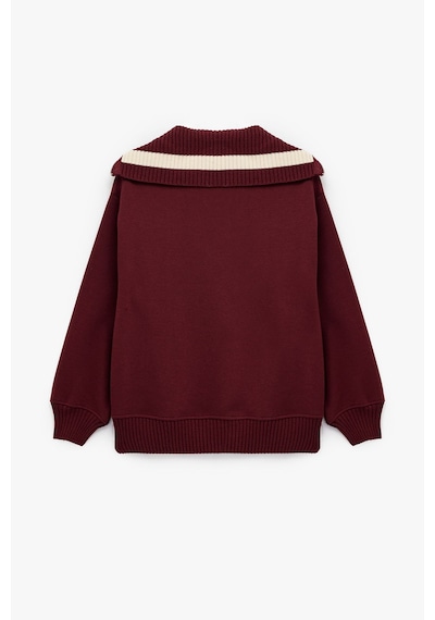Koton Kadın Baskılı Sweatshirt Bordo