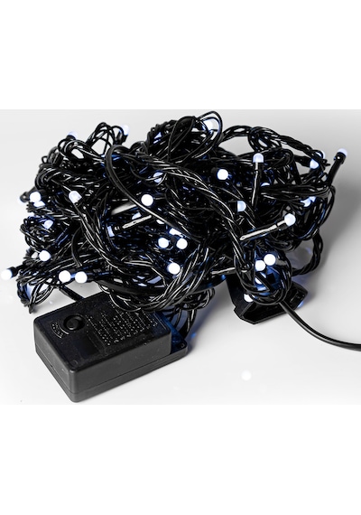 Yılbaşı Beyaz Led Işık Eklemeli 80 Ampul 8 Metre