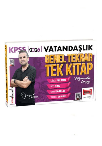 Yargı Yayınları 2026 Kpss Vatandaşlık Genel Tekrar Tek Kitap