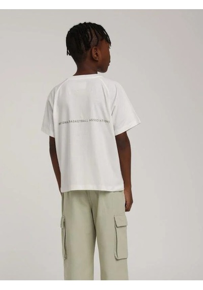 Escabel Erkek Çocuk Pamuklu Baskılı Tshirt-15604 Beyaz